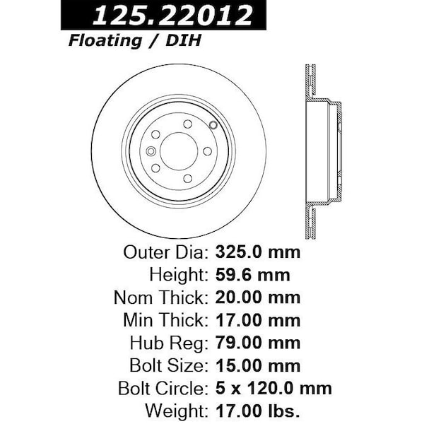 Premium High Carbon Alloy Brake Rotor,125.22012